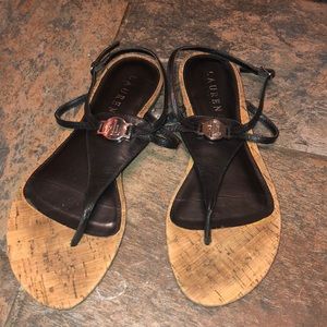 Ralph Lauren monogram sandal